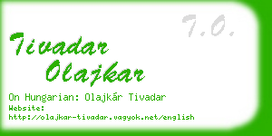 tivadar olajkar business card